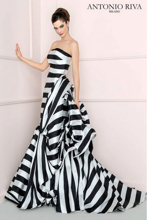 antonio riva black and white dresses