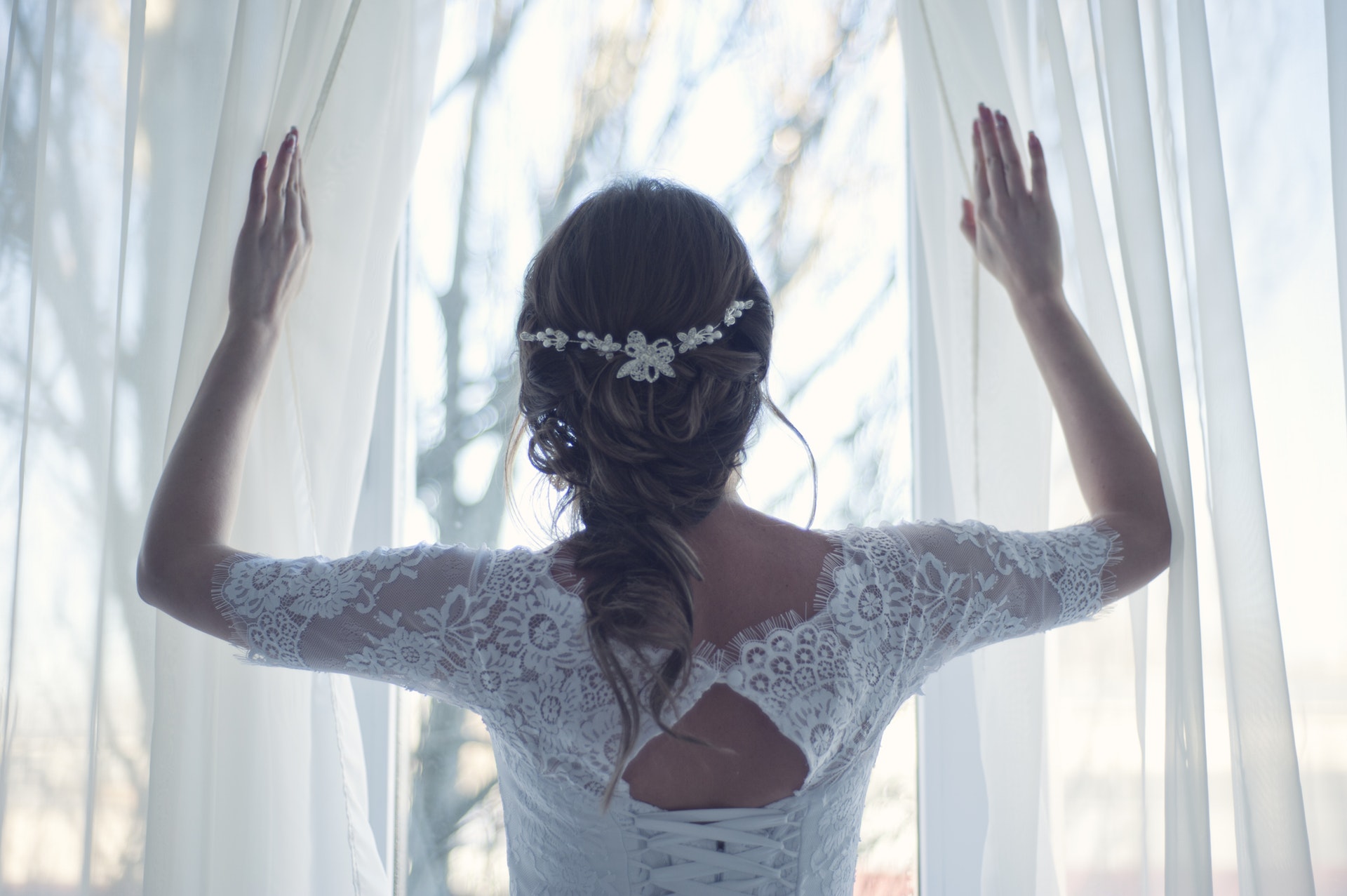 long wedding hairstyle