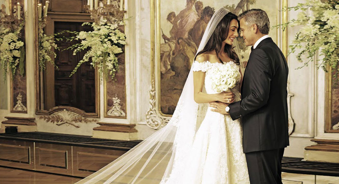 Clooney Wedding Pictures: Amal Alamuddin Wedding Dress; Celebrity Weddings  | Glamour