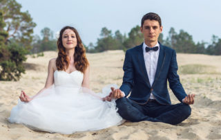 reduce wedding stress with yoga