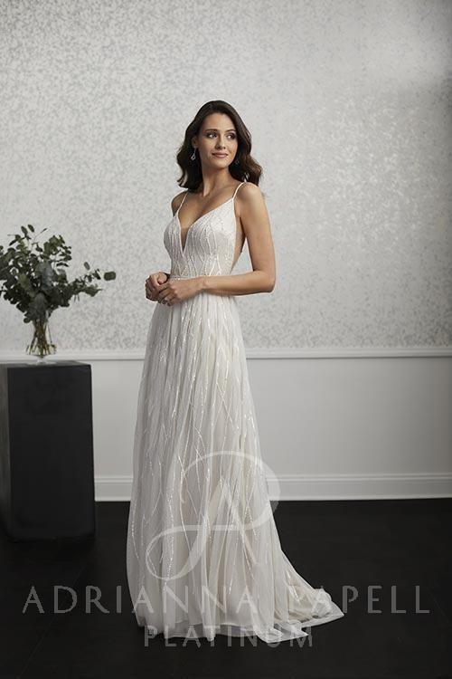 adrianna-papell-40239-plunging-side-bridal-dress Adrianna Papell 40239 Plunging Side Bridal Dress