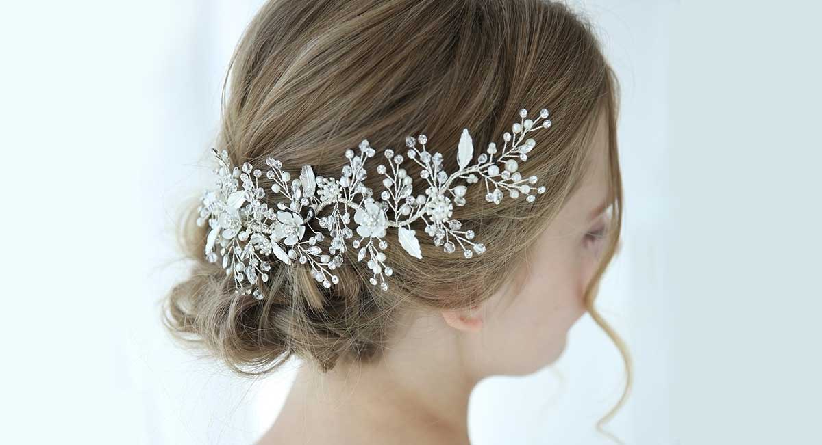 simple bridal headpiece