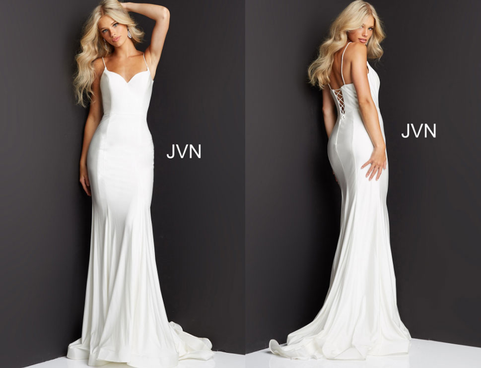 Jovani maxi simple wedding dress