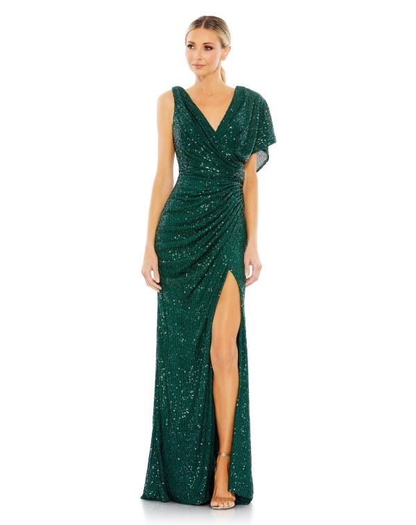 emerald green dress