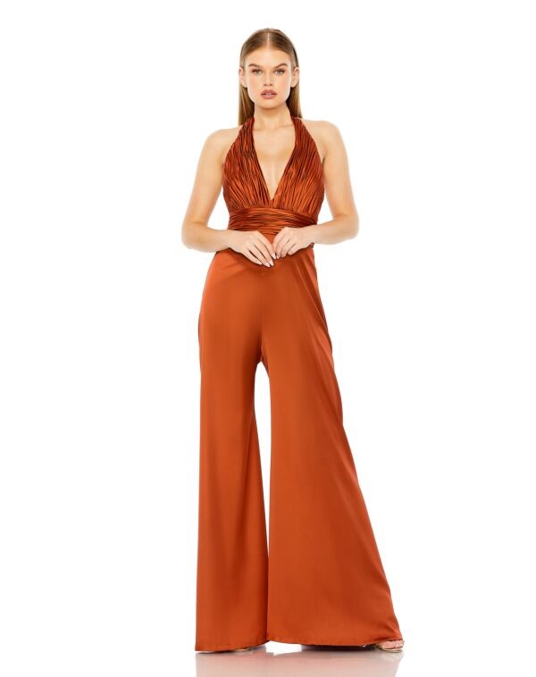 Mac Duggal 49810 Mac Duggal halter jumpsuit