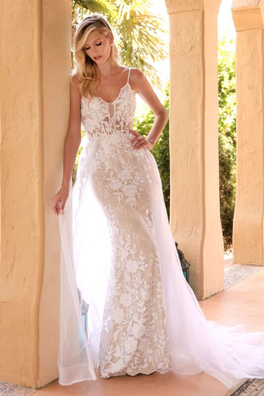 ladivine lace courthouse wedding dress