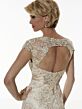 Christina Wu 20176 Pleated Waist Cap Sleeve Dress