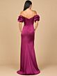Lara 28957 High Slit Faux Wrap Dress