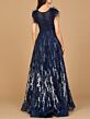 Lara 29475 Feather Sleeves Ombre Lace Dress