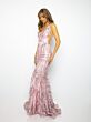 Ava Presley 39204 Plunging V-Neck Sheer Sides Dress