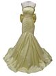 Ava Presley 42216 Back Bow Strapless Beaded Neck Dress