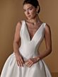 Christina Wu 31370 Mikado Sleeveless V-Neck Wedding Dress