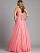 Jovani 49340 Bow Neckline Polka Dot Dress