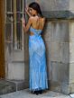 Lara 9943 Multi Cutout Halter Neck Dress