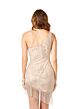 Lara 29291 Fringe Hem One Shoulder Short Bridal Dress