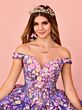 Princesa by Ariana Vara PR30155 Floral Illusion Corset Quince Dress