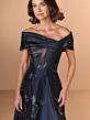Christina Wu 17295 Floral Organza Basque Waist Dress