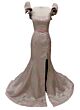 Ava Presley 42319 Ruffle Sleeve Front Bow Dress