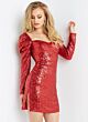 Jovani 07770 Red Cocktail Dress