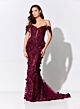 Ivonne D Exclusively for Mon Cheri ID915 U-Slit Off The Shoulder Dress
