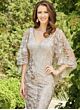 Mori Lee MGNY 72509 Cape Sleeve Beaded Lace Dress