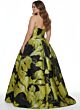 Jovani 42435 Side Pockets Floral Strapless Dress