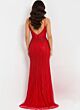 Jovani 43221 High Slit Bare Back Embellished Dress