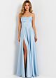Jovani 46483 Embellished Neckline High Slit Dress