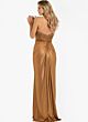 Jovani 47168 Ruched Bodice Strapless Metallic Dress