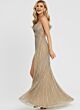 Jovani 48548 Sweetheart Keyhole Neckline Fringe Dress