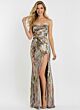 Jovani 48550 High Slit Sequin Dress