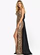 Jovani 48651 Bow Train Leopard Sequin Dress
