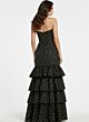 Jovani 49419 Polka Dot Strapless Sweetheart Neckline Trumpet Dress