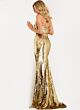 Jovani 50020 Strapless Curved Neckline Slim-Flare Dress