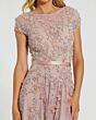 Mac Duggal 14521 Jewel Illusion Neckline Floral Embroidered Dress