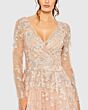 Mac Duggal 20402 Long Sleeve Embroidered Dress