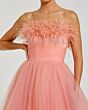 Mac Duggal 20557 Feather Neckline Strapless Dress