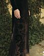 Mac Duggal 20756 High Neckline Sheer Floral Lace Hemline Dress