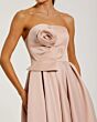 Mac Duggal 2330 Strapless Pleated A-Line Skirt Dress