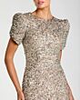 Mac Duggal 24003 Puff Sleeve Beaded Dress