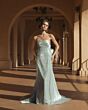 Mac Duggal 37011 Back Bow Watteau Train Dress