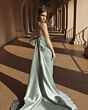 Mac Duggal 37011 Back Bow Watteau Train Dress