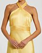 Mac Duggal 49728 Bow Back Cross Halter Neck Prom Gown