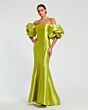 Mac Duggal 50677 Puff Sleeve Off The Shoulder Dress