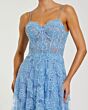 Mac Duggal 50735 Floral A-Line Spaghetti Strap Dress