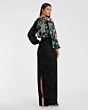 Mac Duggal 5615 Blouson Top Floral Dress