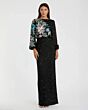 Mac Duggal 5615 Blouson Top Floral Dress