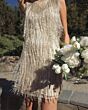 Mac Duggal 5934 Sleeveless Beaded Fringe Dress
