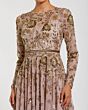 Mac Duggal 6182 Long Sleeve Embellished A-Line Dress