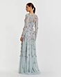 Mac Duggal 6183 Jewel Illusion Neckline Floral-Embellished Dress
